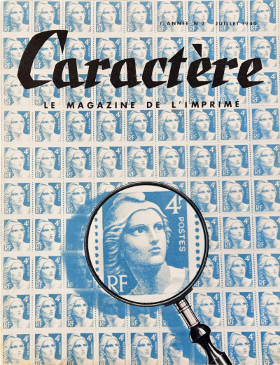Caractère, couverture conçue par Marcel Jacno, juillet 1949.