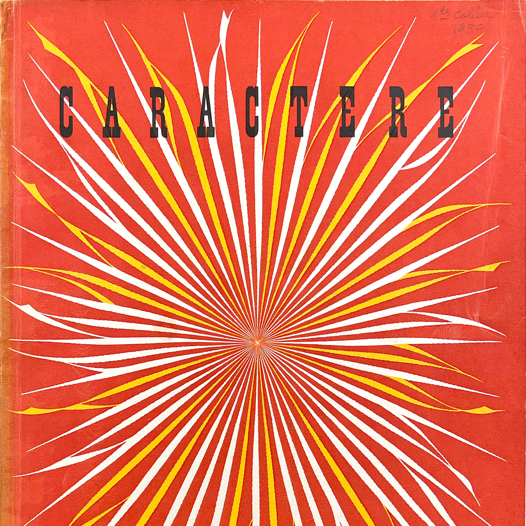 Caractère, couverture conçue par Marcel Jacno, février 1950.